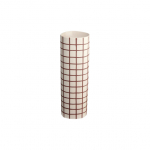 Asa Selection Bordeaux Squares vaas, 8 x 25 cm