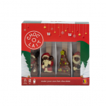 Kuumade j&otilde;ulu&scaron;okolaadide kinkekomplekt MoMe Choc-o-lait Spoon+ Christmas, 4 x 43 g