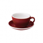 Caf&eacute; Latte tass alustassiga Loveramics Egg Red, 300 ml