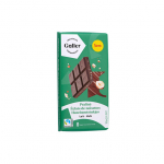 Pralinee t&auml;idise ja purustatud sarapuup&auml;hklitega piima&scaron;okolaadi tahvel Galler Lait Praline Eclats de Noisettes, 180 g