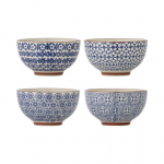 Bloomingville Blue Stoneware Karine 4 kausi komplekt, 13 cm