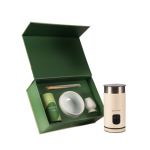 CHiATO milkPLAY piimavahustaja ja Zen Pure White matcha tee komplekt