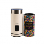 CHiATO milkPLAY piimavahustaja ja Whittard of Chelsea Sticky Toffee Pudding kuuma &scaron;okolaadi komplekt