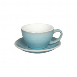 Caf&eacute; latte tass & taldrik Loveramics Egg Ice Blue, 300 ml