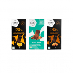 &Scaron;okolaaditahvlite komplekt Galler Dark Orange x Noir Eclats De Caramel x Milk Almonds, 3 x 80 g