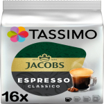 Tassimo Espresso Classico kohvikapslid (sobivad Bosch Tassimo kapselkohvimasinatele), 16 tk.