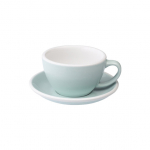 Caf&eacute; Latte tass alustassiga Loveramics Egg River Blue, 300 ml
