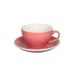 Cappuccino-tass koos alustassiga Loveramics Egg Berry, 200 ml
