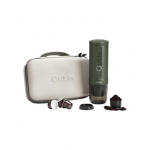 OutIn Nano Traveler Espresso Forest Green kaasaskantav kohvimasin koos kaanega