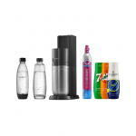Mulliveemasin SodaStream Duo Black + 2 pudelit + siirupite komplekt (7Up x Mirinda x Energy)