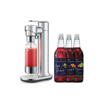 Sage the InFizz&trade; Fusion SCA800BSS mulliveemasin - h&otilde;bedane + siirupite komplekt (Apple&Rhubarb x Mango&Passionfruit x Lime&Pink Guava)