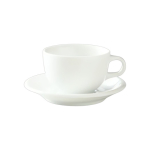 Origami latte-kausi alustass &ndash; valge