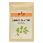 Uimastav juustumari Ashwagandha pulber, &ouml;koloogiline, Sattva Ayurveda, 100g