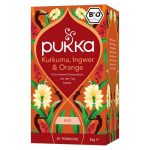 Ergutav tee Kurkum Active, &ouml;koloogiline, Pukka, 20 kotikest
