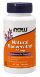 Natural Resveratrol with Red Wine Extract, Green Tea & Grape Seed, 50mg - 60 vcaps