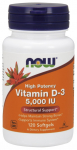 Vitaminas D-3, 5000 TV - 120 mink&scaron;tųjų gelių