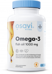 Molekuliniu būdu distiliuotas omega-3 žuvų taukai, 1000 mg - 60 mink&scaron;tųjų kapsulių