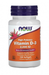 Vitaminas D-3, 2000 TV - 120 mink&scaron;tųjų gelių