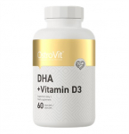 DHA + vitaminas D3 - 60 kapsulių