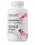 Vitaminas D3 + K2 - 90 mink&scaron;tųjų kapsulių