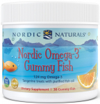 Nordic Omega-3 Gummies, 124mg Tangerine Treats - 30 gummies