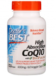 High Absorption CoQ10 with BioPerine, 600mg - 60 vcaps