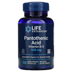 Pantothenic Acid (Vitamin B-5), 500mg - 100 vcaps