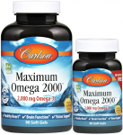 Maksimalus Omega 2000 - 90 + 30 mink&scaron;tųjų gelių