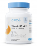 Vitaminas D3 + K2, 2000 TV + 100 mcg - 60 mink&scaron;tųjų kapsulių