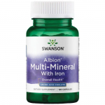 Albion Multi-Mineral su geležimi - 120 kapsulių