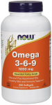 Omega 3-6-9, 1000 mg - 250 mink&scaron;tųjų kapsulių