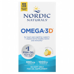 Omega-3D, 690mg Citrina - 60 mink&scaron;tųjų gelių