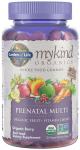 &bdquo;Mykind Prenatal Multi Gummies&ldquo; guminukai su uogų skonio ingredientais &ndash; 120 vegani&scaron;kų guminukų.