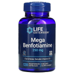 Mega benfotiaminas, 250 mg - 120 v kapsulių