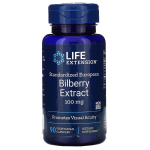Bilberry Extract Standardized European, 100mg - 90 vcaps