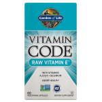 Vitamino kodas Neapdorotas vitaminas E - 60 v kapsulių