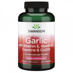 Garlic with Vitamin E, Hawthorn, Cayenne & CoQ10 - 120 caps