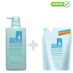 Shiseido Sea Breeze Du&scaron;as želeja ar dezodorējo&scaron;u efektu 600ml + t&auml;ide 400ml