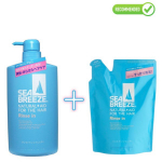 Shiseido Sea Breeze 2 in 1 k&otilde;&otilde;mavastane &scaron;ampoon ja palsam mentooliga 600ml + t&auml;ide 400ml