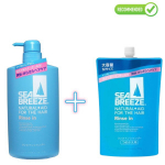 Shiseido Sea Breeze 2 in 1 k&otilde;&otilde;mavastane &scaron;ampoon ja palsam mentooliga 600ml + t&auml;ide 1000ml