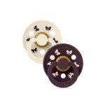 BIBS Retro Colour Looduslikust kaut&scaron;ukist lutt 0-6k 2tk