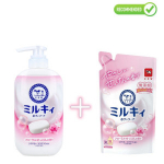 Cow Milky vedel kehaseep 500ml + t&auml;itepakend 360ml