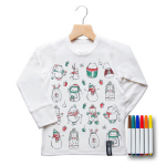 SELFIE Christmas v&auml;rvitav pika varrukaga t-s&auml;rk