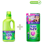 KAO Wide Haiter EX plekieemaldaja v&auml;rvilisele pesule 930ml + t&auml;itepakend 450ml