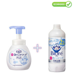 Biore U antibakteriaalse toimega vedel vaht-seep k&auml;tele, kerge tsitrusearoomiga 250ml + t&auml;itepakend 430ml