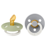 Bibs GLOW Naturaalsest kaut&scaron;ukist lutt 0-6 k 2tk