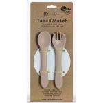 Petite&Mars Silikoonist kahvel ja lusikas