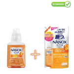 Lion Nanox One Pesugeel raskesti eemaldatava mustuse vastu 380g + t&auml;ide 1530g