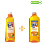 Lion Charmy Mild apelsini&otilde;liga n&otilde;udepesuvahend k&ouml;&ouml;gin&otilde;ude, k&ouml;&ouml;gi- ja puuviljade pesemiseks 260ml + t&auml;itepakend  400ml