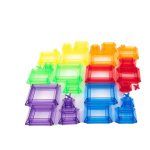 Tickit 73147 L&auml;bipaistvate v&auml;rviliste p&uuml;ramiidide komplekt